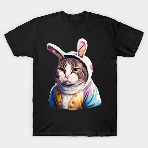 Easter Bunny Cat T-Shirt by UnrealArtDude